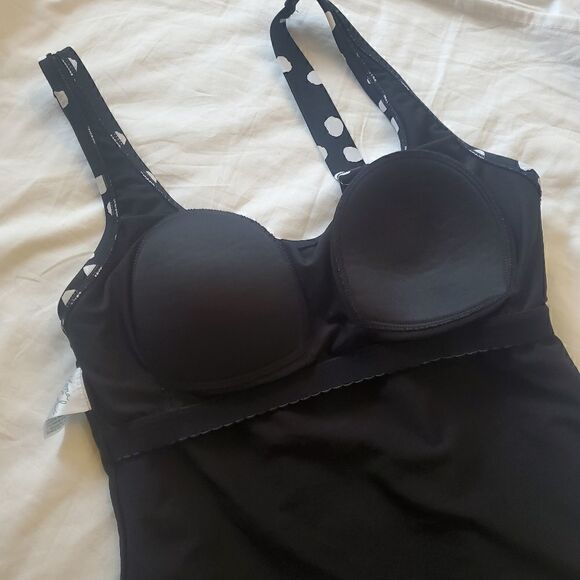 Kona Sol Black Polkadot Swimsuit M - Picture 9 of 12